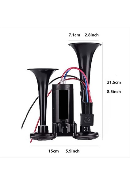 Boynuz Kiti 12V 150DB Araba Hava Boynuzu Süper Yüksek Ses (Yurt Dışından) fırsatları