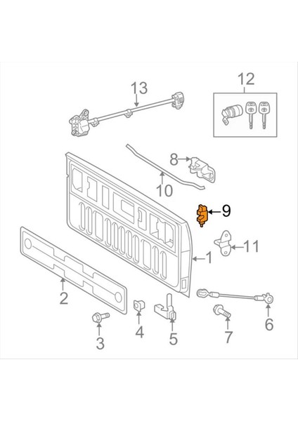 Toyota Tundra İçin Sol ve Sağ Bagat Mandalı Kilit Aktüatör Montajı 2007-2021 65790-0C041 65780-0C041 (Yurt Dışından) fiyatları