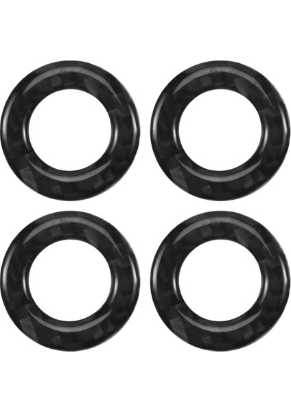 Araba Kapısı Pimi Döşeme 4pcs Karbon Fiber Kapı Kilit Pimi Kapak Trim Mercedes Benz C-Serisi W205 Glc C180 C200L C260L (Yurt Dışından)