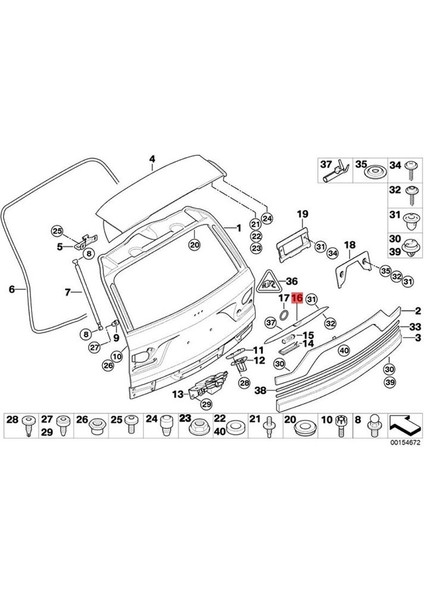 Bmw X3 E83 Lcı 2 5l L6 2003-2010 Arka Tutar Plaka Kapağı (Yurt Dışından) fırsatları