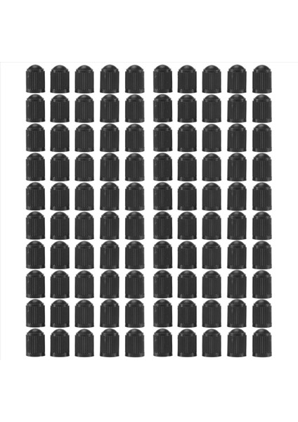 100 - Siyah Plastik Yedek Valf Kapakları Seti Arabalar Kamyonlar Motosikletler Atv Schrader Lastik Kapakları (Yurt Dışından) fiyatları