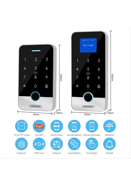 Bluetooth Tuya App Akıllı Parmak Izi Rfıd Erişim Kontrol (Yurt Dışından) fırsatları