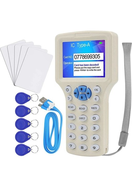 Rfıd Okuyucu Yazar Çopa 10 Frekans Nfc Akıllı Kart Progra (Yurt Dışından) fırsatları