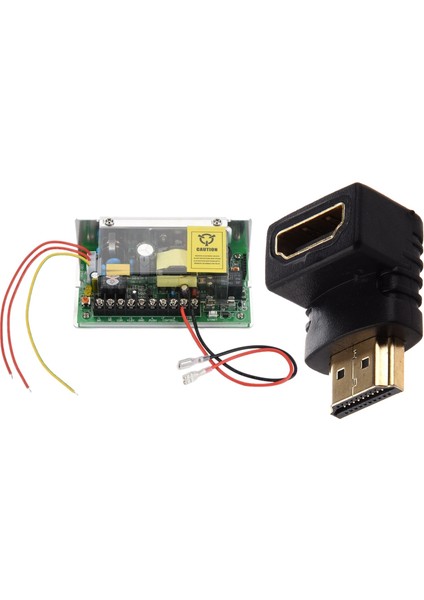 HDMI Adaptörü 90 Derece Sağ Açılı- Tip (Alt) Siyah ve (Yurt Dışından)