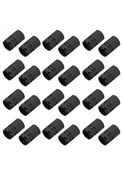 24PCS Valf Gövdesi Kapaklar Araba Lastik Valfi Gövdesi Kapak Kapakları Siyah (Yurt Dışından) fiyatları