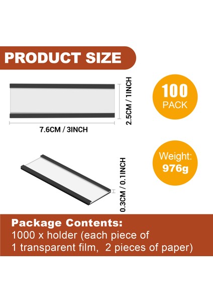 100 Paket Manyetik Etiket Tutucu C Kanalı Manyetik Etiket (Yurt Dışından) fiyatları