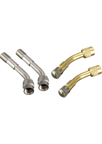 4 Pcs 135 Derece Hava Lastik Vanası Uzatma Adaptörü Uzun Şey 2 Pcs Altın ve 2 Pcs Gümüş (Yurt Dışından)