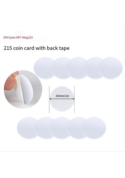 100 Pcs 13 56MHZ Nfc NTAG215 Kart Para Ntag 215 Kart Etik (Yurt Dışından) fırsatları