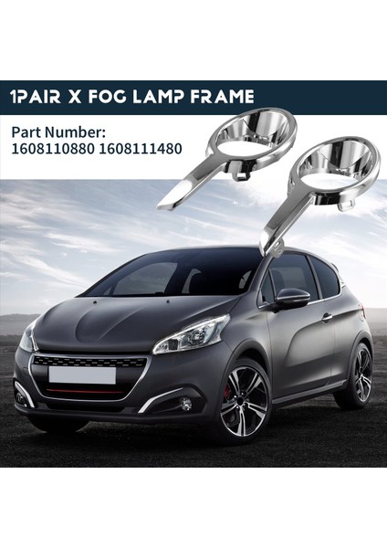 Peugeot İçin Ön Sis Lambası Dekorasyon çevesi 208 1608 (Yurt Dışından) fırsatları