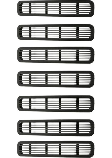 7pcs Ön Örgü Izgara Ekleri Jeep Wrangler Tj &amp Unlimited 1997-2006 (Yurt Dışından) fiyatları