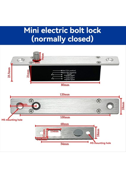 DC12V Elektrik Cıvatası Kilitleri Erişim Kontrolü Elektri (Yurt Dışından) modelleri