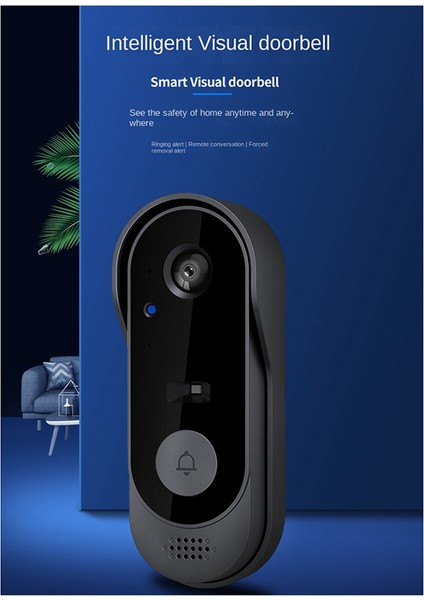 Tuya Kablosuz Video Kapı Zili Wifi Hd Açık Telefon Kapı Zili Kamera Destek Güvenlik Videosu Intercom (Yurt Dışından)