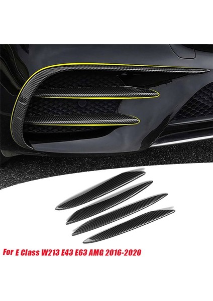 4pcs Ön Tampon Sisli Işık Dudak Splitter Izgara Döşeme Mercedes-Benz E Sınıf W213 E43 E63 Amg 2016-2020 Splitter Kapak (Yurt Dışından) fiyatları