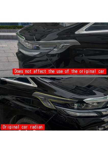 Toyota Alphard 40 Seri 2023+ Kafa Işık Lamp Gulıc Trım Çıkartmaları Karbon Fiber (Yurt Dışından) fiyatları