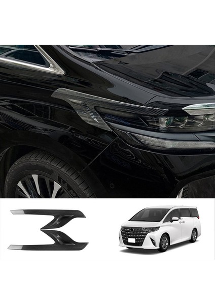 Toyota Alphard 40 Seri 2023+ Kafa Işık Lamp Gulıc Trım Çıkartmaları Karbon Fiber (Yurt Dışından) fırsatları