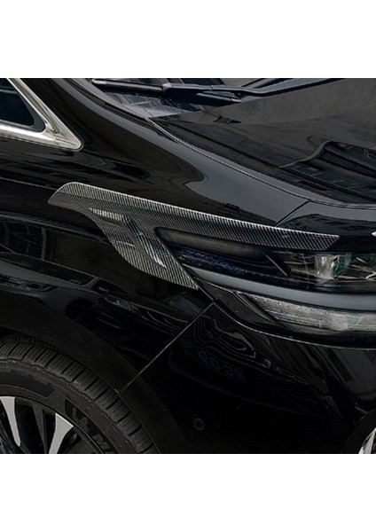 Toyota Alphard 40 Seri 2023+ Kafa Işık Lamp Gulıc Trım Çıkartmaları Karbon Fiber (Yurt Dışından) indirimleri