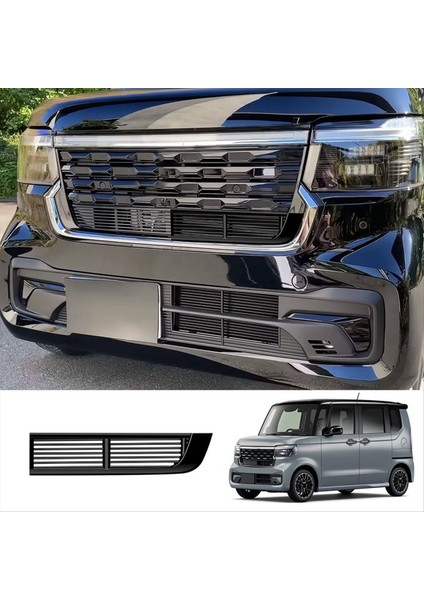Araba Ön Emme Izgaraları Honda N-Box 2024 Araç Aksesuarları İçin Üst Orta Örgü Izgarayı Örtün (Yurt Dışından) fırsatları