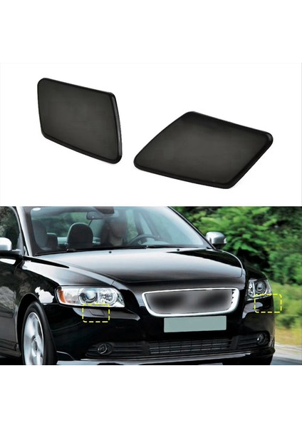 Ön Tampon Far Yıkama Nozul Kapağı Kapağı Volvo S40 V50 İç (Yurt Dışından) modelleri