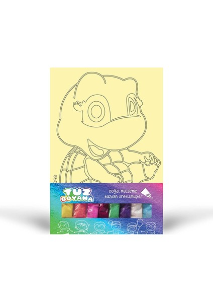 Kaplumbağa-3 Tuz Boyama KB-098