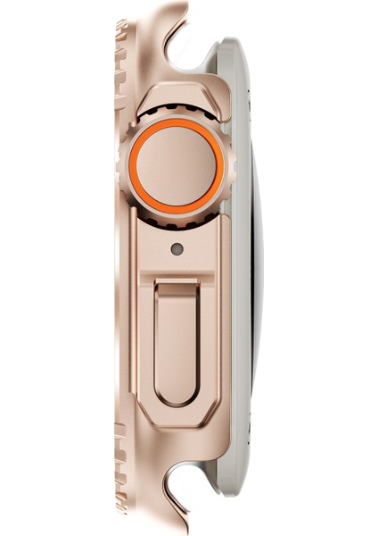 Apple Watch Se (2023)/SE (2022)/SE/6/5/4 44 mm - Ultra 49 mm Transfer Kapağı Için Metal Kasa - Gül Altını (Yurt Dışından) indirimleri