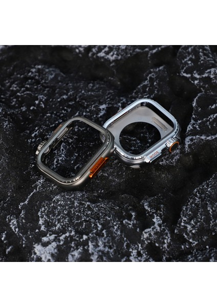 Apple Watch Se (2023)/SE (2022)/SE/6/5/4 44 mm - Ultra 49 mm Transfer Kapağı Için Metal Kasa - Mat Gümüş (Yurt Dışından) fırsatları