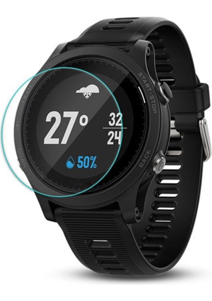 Siyah - Garmin Forerunner 645 935 0,3 mm Temperli Cam Ekran Koruyucu (Yurt Dışından)