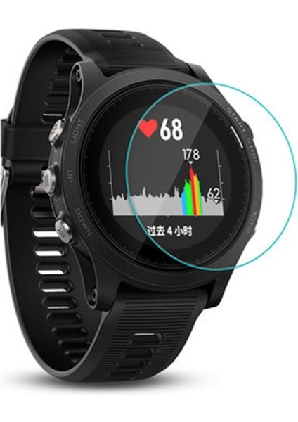 Siyah - Garmin Forerunner 645 935 0,3 mm Temperli Cam Ekran Koruyucu (Yurt Dışından) fiyatları