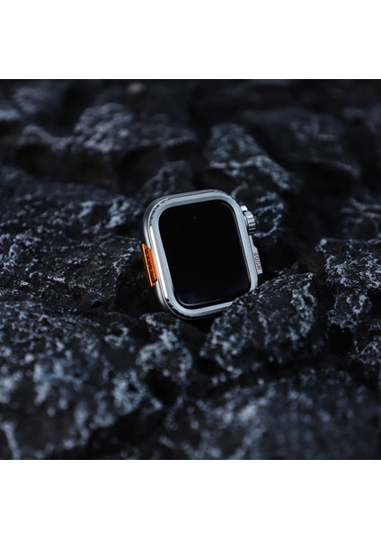 Apple Watch Series 9/8/7 45 mm Spor Saat Koruyucu Kılıf Için Metal Kasa - Mat Gümüş (Yurt Dışından) indirimleri