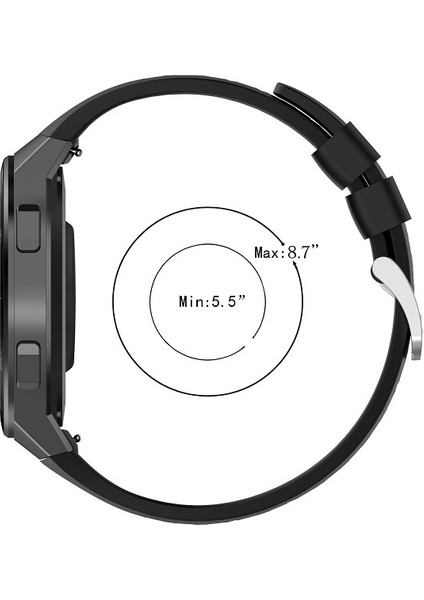 Huawei Watch Gt 2e Yüksek Kaliteli Silikon Saat Kayışı - Siyah (Yurt Dışından) fiyatları