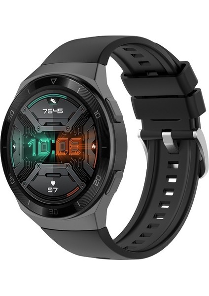 Huawei Watch Gt 2e Yüksek Kaliteli Silikon Saat Kayışı - Siyah (Yurt Dışından) modelleri