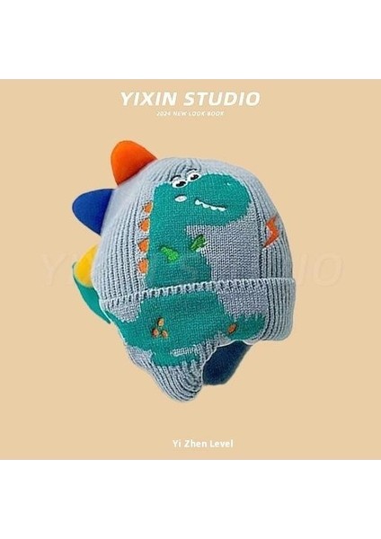 Sonbahar ve Kış Erkek ve Kadın Bebek Sevimli Karikatür Ayı Bebek Peluş Sıcak Kulak Koruma Örme Şapka (Yurt Dışından)