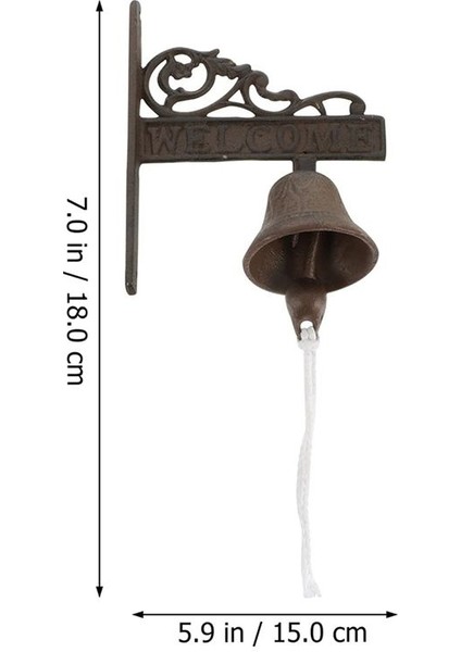 Vintage Dekorasyon Kapı Zili Bahçe Kapı Zili Ülke Tarzı H (Yurt Dışından) fiyatları