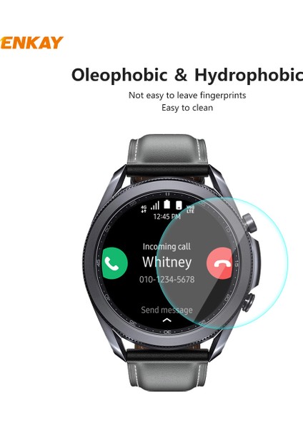 Hat Prınce 2 Adet/set 0.2mm 9h 2.15D Ark Kenarlı Temperli Cam Saat Ekran Filmi Samsung Galaxy Watch 3 45MM Için (Yurt Dışından) fırsatları