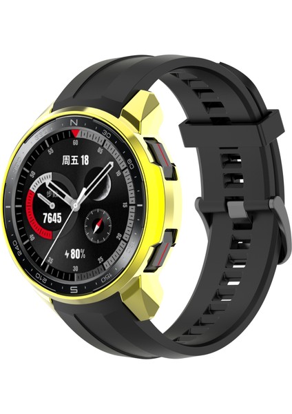 Honor Gs Pro KAN-B19-GOLD Için Darbeye Dalı Elektrolizle Kaplanmış Saat Çerçevesi Kılıfı Koruyucu (Yurt Dışından) fiyatları