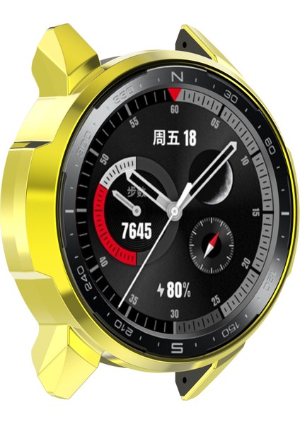 Honor Gs Pro KAN-B19-GOLD Için Darbeye Dalı Elektrolizle Kaplanmış Saat Çerçevesi Kılıfı Koruyucu (Yurt Dışından) modelleri
