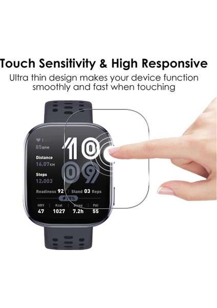 Huami Amazfit Bip 6 Tpu Saat Ekran Koruyucu Çizilmeye Karşı Dalı Hd Şeffaf Hidrojel Film Için 3 Adet (Yurt Dışından) modelleri