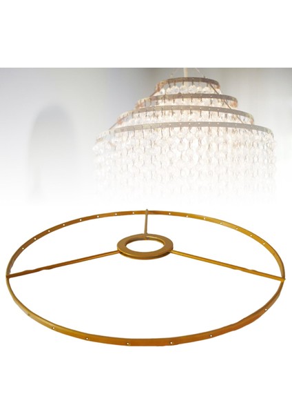 Metal Abajur Çerçevesi, Üstü Işık Standı Dıy Düğün Bar Oturma Odası Için Sağlam Abajur Çerçevesi, Aureate 38 cm (Yurt Dışından) fiyatları