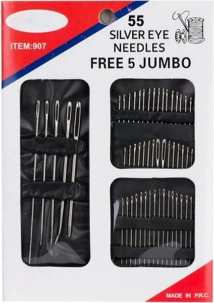 55'li Dikiş Iğne Seti Dikiş Iplik Tamir Seti ( Lisinya )