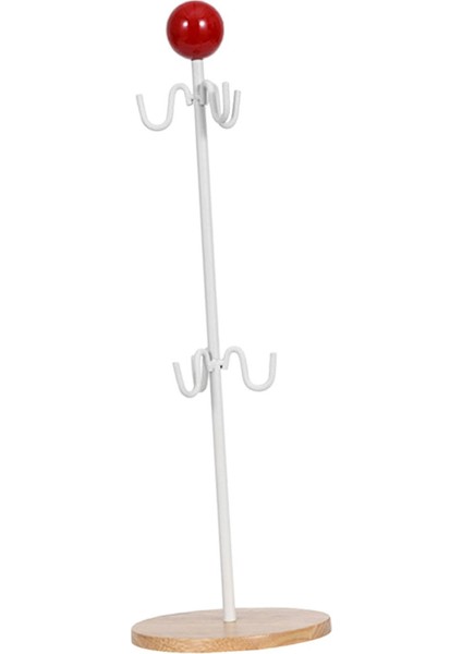 Cam Bardak Standı Bardak Tutucu Kupa Ağacı Tezgah Için Kırmızı (Yurt Dışından)