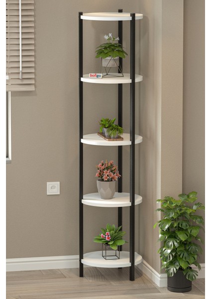 5 Raflı Çiçeklik Rafı Saksılık Standı Dekoratif Aksesuar Rafı Saksılık Lale Beyaz fiyatları