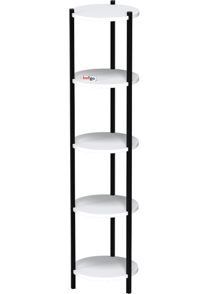 5 Raflı Çiçeklik Rafı Saksılık Standı Dekoratif Aksesuar Rafı Saksılık Lale Beyaz indirimleri