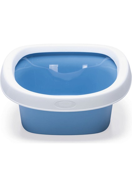 Lzrdwzrd Beeztees Yüksek Kenarlı Açık Kedi Tuvaleti, Mavi Beyaz, 39X58X17CM modelleri