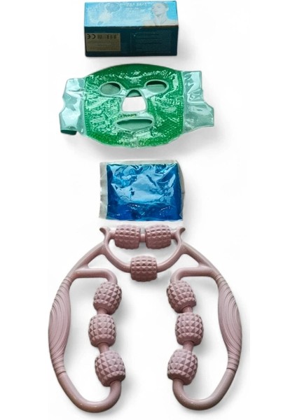 Yüz Maskesi Cilt Bakım Seti – Maske, Buz Küresi, Termo Jel ve Selülit Masaj Aleti - Lisinya