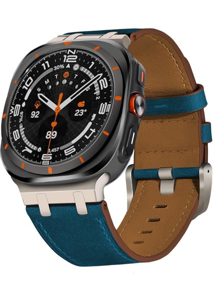 Samsung Galaxy Watch Ultra 47MM / Ultra 2025 Için Deri Saat Kayışı (Yurt Dışından)