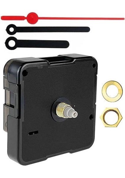 Saat Mekanizması 1 Adet 10 mm Şaft Sessiz Saat Motoru Akrep Yelkovan Okul Deney Saat Yapım