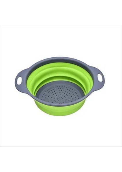 2pcs Katlanabilir Süzgeç Meyve Sebzesi Yıkama Sepet Kevnel Bulaşık Silikat Silikon Kevnel Drenajı Mutfak Gadgets (Yurt Dışından)