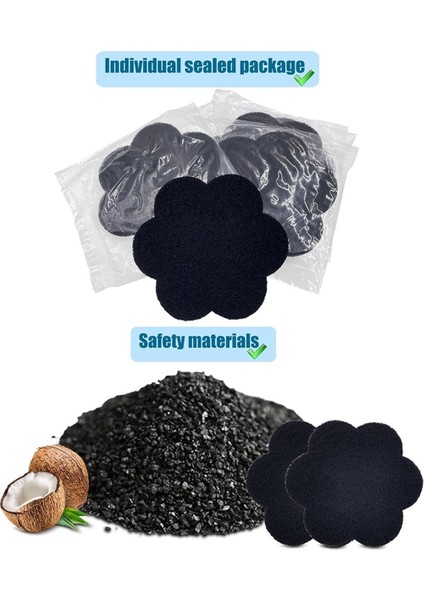 Evrensel Çöp Kutusu Kömür Filtreleri Değiştirmeleri 12&#39 Li Paket Çiçek Şekli Yapışkanlı Aktif Kömür Emici Filtreler (Yurt Dışından) fırsatları