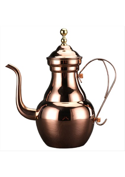 Paslanmaz Çelik Çiçek Çaydanlık Su Isıtıcısı Ince Pot Otel Uzun Ağız Pot Otel Çaydanlık Filtre Restoran Kabarcık Demlik Kahverengi (Yurt Dışından)