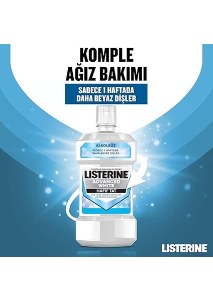 Advanced White Ağız Bakım Ürünü, Zorlu Lekeleri Giderir, Hafif Tat, Sıfır Alkol, Name Aromalı, 1000ML fiyatları