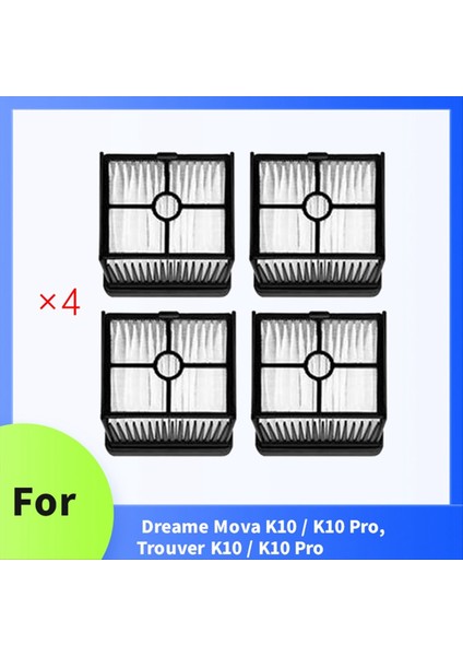 4 Pcs Filtre Dreame Mova K10/K10 Pro Trouver K10/K10 Pro Elektrikli Süpürge Aksesuarları Yedek Parçalar (Yurt Dışından) fiyatları